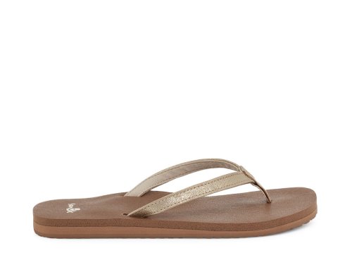 Sandale Sanuk Yoga Joy Shimmer Metallic Femme - Marron WYIXPM912